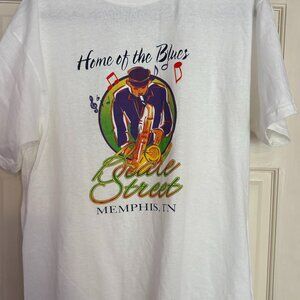Home of the Blues - Beale Street, Memphis, TN. (T-Shirt, Large).